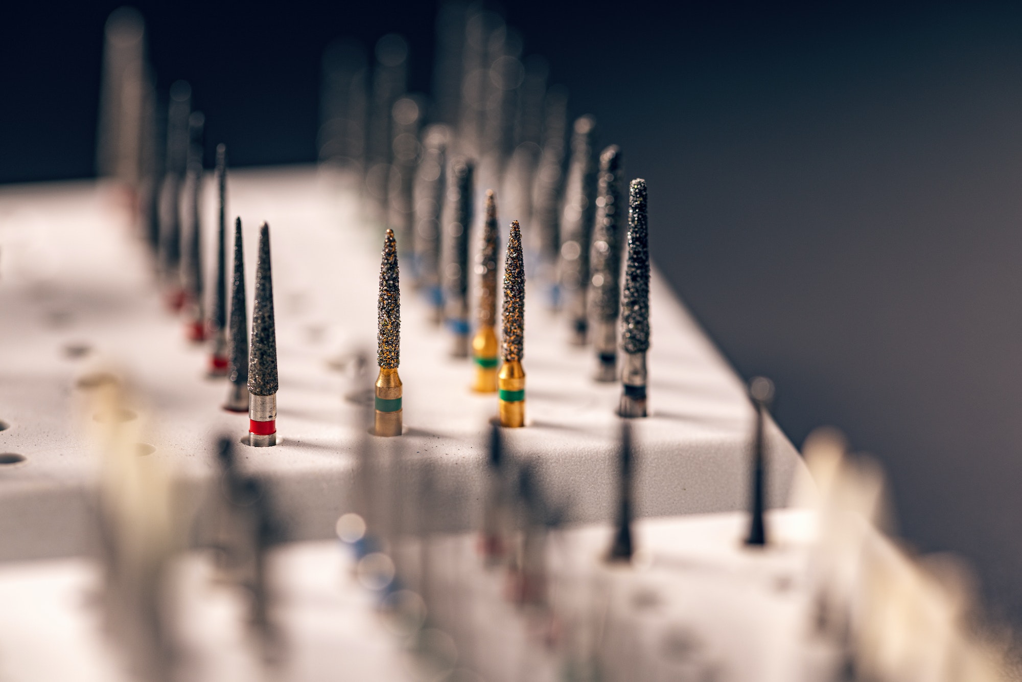 Various diamond drill bits