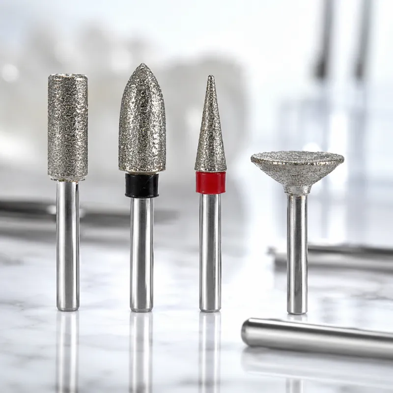 Sintered Diamond Burs with Metallic Binder